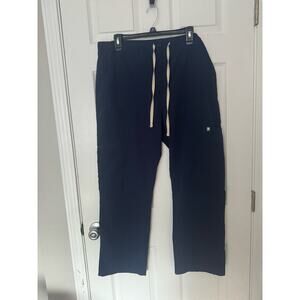 Figs Technical Straight Leg Scrub Pants Navy Blue Sz: XL